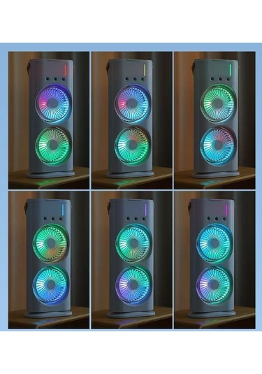 Lichen Masaüstü Klima Fanı 3 Delikli Sprey Soğutma Fanı Su İle