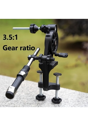 Xuweiwei Çift Ayaklı Tel Bükücü Hız Oranı Standart Sürüm Chılent 3ü 1 Arada Balık Oltası Makarası Spincast Spinning Makaraları İçin 3x Hızlı Sarma Dayanıklı Siyah Tasarım