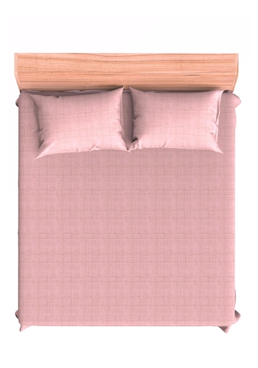 Maki Home Pembe 100x200 Polycotton Tek Kişilik Lastikli Çarşaf Se