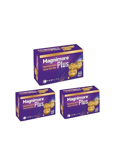 Magnimore Plus Magnezyum 3 x 60 Tablet