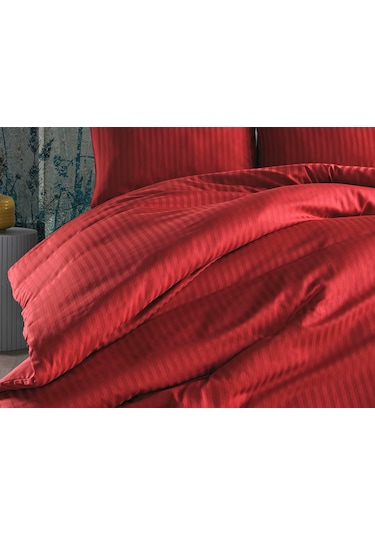 Saten Artline Nevresim Takımı Çift King Size - Kiremit