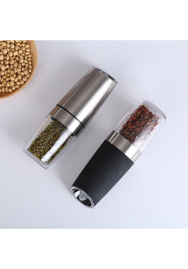 Dianziye Elektrikli Baharat Değirmeni Seti - Paslanmaz Çelik Tuz Ve Karabiber Öğütücü, Pratik Ve Şık Tasarım Diğer
