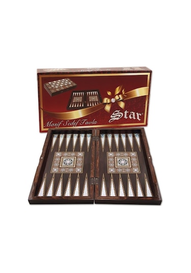 Star Tavla Masif Sedef Tavla Büyük 1020128