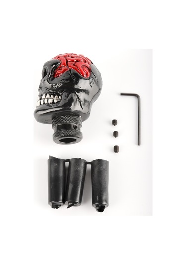 Gajeena Yüksek Kaliteli Manuel Vites Kolu - Kırmızı Başlı, Kolay Kurulum, 3 Adaptörlü 8mm,10mm,12mm , Otomatik Ve Manuel Araçlar İçin Uygun