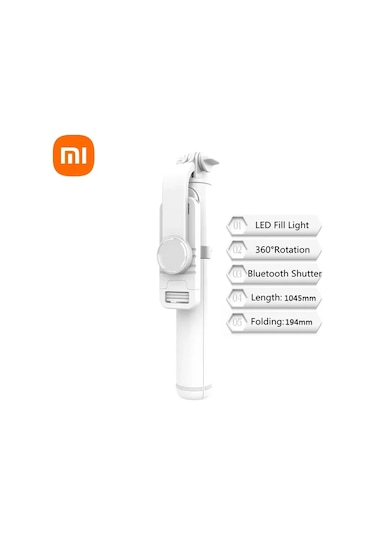 Xiaomi 1045mm Selfie Sopa Kablosuz Bluetooth Led Dolgu Işığı