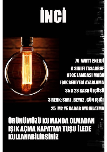 Fuzon 3 Renk Kumandalı Toplu Krom Led Avize Inci Ledli Avize Gri - Gümüş