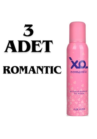 Xo Romantic Kadın Sprey Deodorant 3 x 150 ML