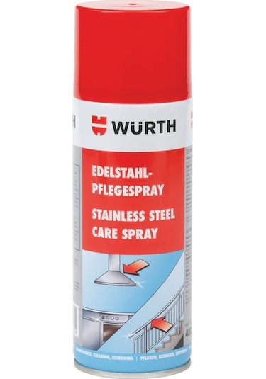 Würth Paslanmaz Çelik Bakım Spreyi ve Ankastre Parlatıcı 400 ML