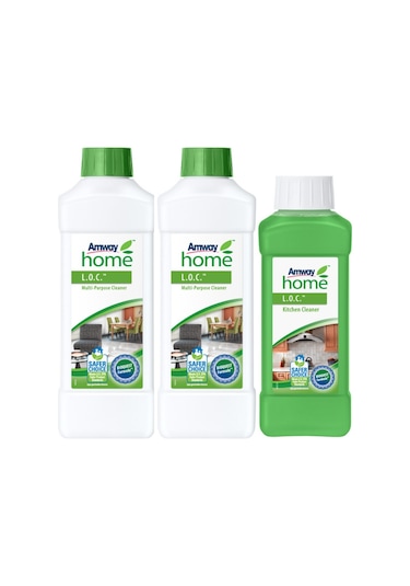 Amway LOC Çok Amaçlı Temizleyici 2 x 1 L + Mutfak Temizleyici 500 ML