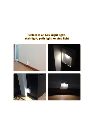 Konesam 3'lü Led Topuk Lambası, 100 Algılama Açısı, 30 Saniye Süre, Abs+pc Malzeme, 0.3w Enerji Verimli Diğer