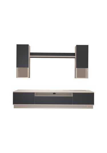 Decoraktiv Trio 5das Mdf Tv Ünitesi Tv Sehpası Beyaz - Antrasit