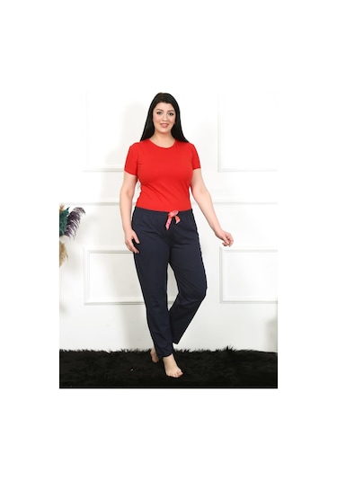 Akbeniz Kadın Pamuklu Büyük Beden Alt Pijama 27472-lacivert Lacivert