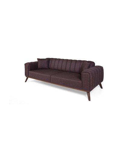 Velar Koltuk Takımı Keten Bordo Kazayağı