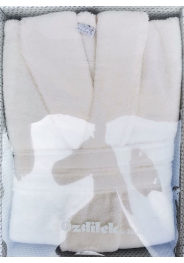 Woven Krem Şalyaka Bornoz Xl