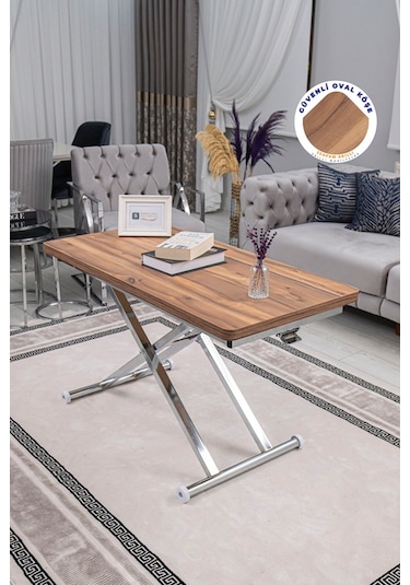 Home Üst Tabla Mdf Urartu Oval Köşe Alt Krom