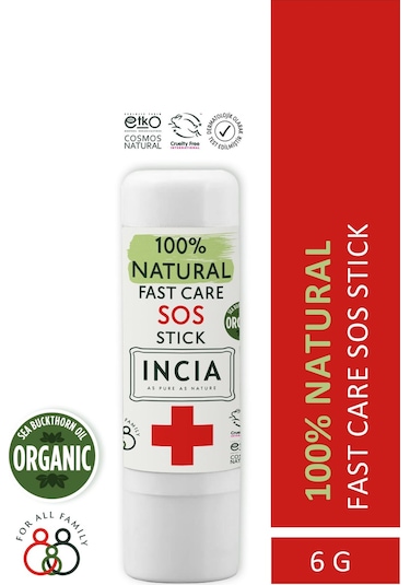 INCIA %100 Doğal Sos Stick Anlık Yatıştırıcı Organik Yalancı İğde Hızlı Koruma Bitkisel 6 g