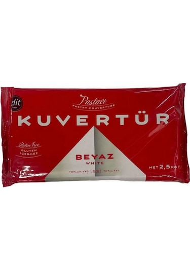 Elit Beyaz Fildişi Kuvertür Pastacı Seri 2500 G