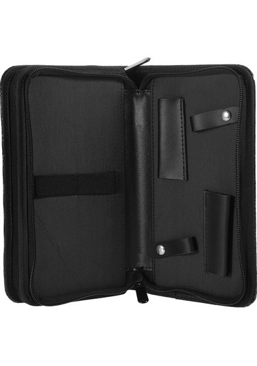 Qingmipy "profesyonel Kuaför Çantası - Çift Katlı Pu Makas Ve Tarak Seti İçin Şık Ve Dayanıklı" Diğer