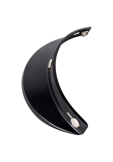 Novahub Kask Zirvesi Kalkan 3 Düğmeli Katlanabilir Vizör Rüzgar Kalkanı Açık Yüz 3/4 Retro Motosiklet Kaskı Güneş Koruyucu