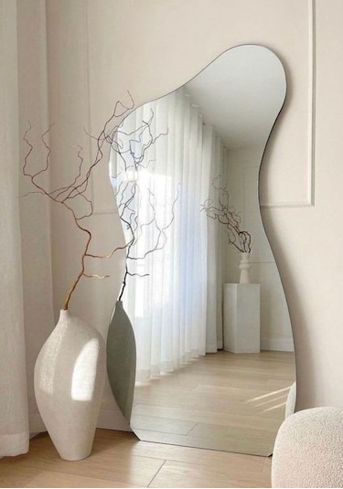 Çerçevesiz Asimetrik Boy Aynası 70x180 Şeffaf