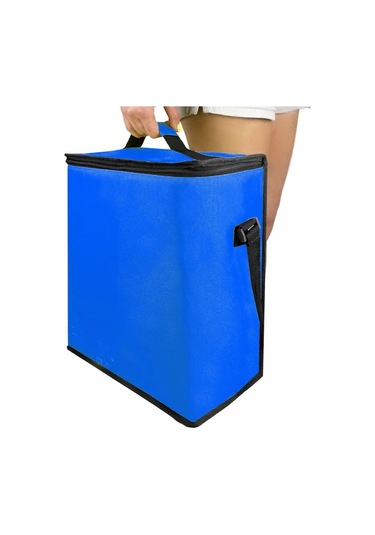 25 Lt. Termos Çanta - Isı Yalıtımlı Yemek Taşıma Çantası Kamp Piknik Plaj Soğuk Tutucu Termal Çanta Mavi