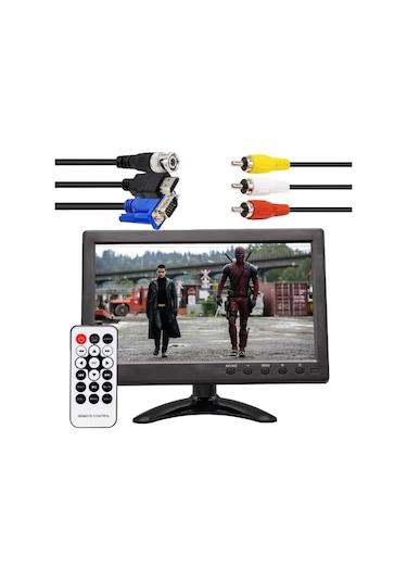 Powermaster Pm-6092 10.1" Çok Fonksiyonlu 1080p Hd Araç Monitörü - Hdmı/vga/bnc/rca/usb Girişli