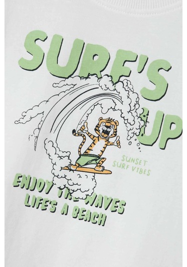 Name It Nmmvagno Ss Loose Top Beyaz Erkek Çocuk Kısa Kol T-shirt Beyaz