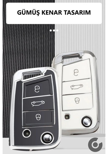 Volkswagen Polo Golf T-roc T-cross Passat Tpu Uyumlu Anahtar Kılıfı Byz