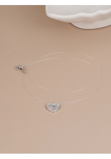 Lucente Balıkçılık İpi Kolye Kalp 925 Ayar Gümüş 327293797 Gümüş