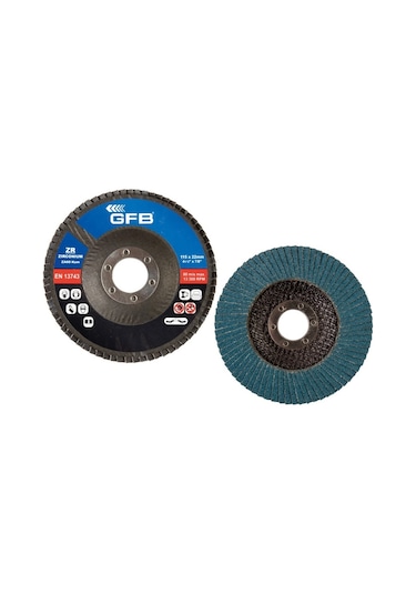 Gfb Zirkonyum Flap Disk Zımpara 115 MM 60 Kum
