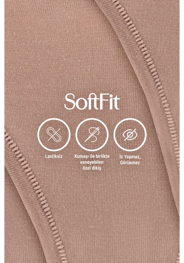 İz Yapmayan Basic Kadın V Tanga Külot Modal Pamuk 6'lı - Softfit Latte,bronz,bitter