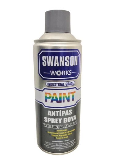 Swanson Works Sprey Boya 400 ML Antipas Gri