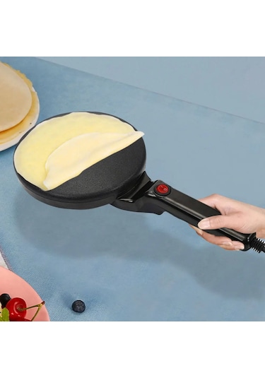 Elektrikli Krep Makinesi Yapışmaz Kahvaltı Pizza Makinesi Taşınabilir Barbekü Red Us Büyük Britanya