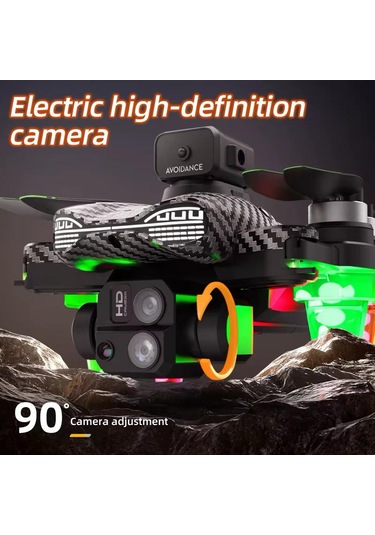 Yeni Çift Kameralı Led Işıklı Çantalı Drone