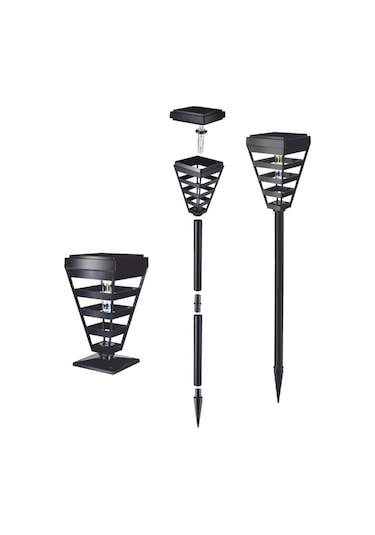 Helios 10w 3renk Beyaz+4000k+günışığı Solar Kazıklı Çim Led Armaturhs 5658