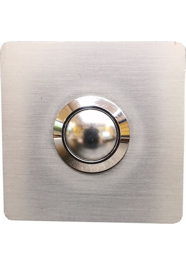 Algatec Paslanmaz 304 Kare Zil Butonu 52x52mm