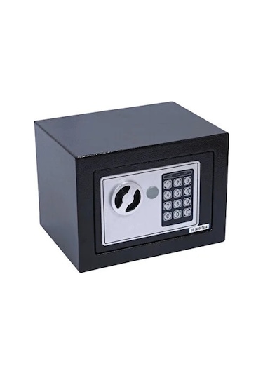 Elektronik Mini Kasa Siyah Para Kasası
