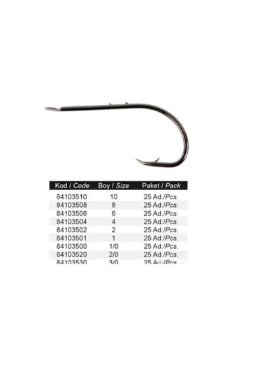 Protackle Toro 8292 Baitholder Çentikli Tip Yemli Takım İğnesi