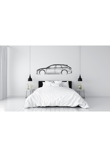 Audi Rs6 Performance Duvar Süsü Tablo Dekorasyonu 2d 45-50cm