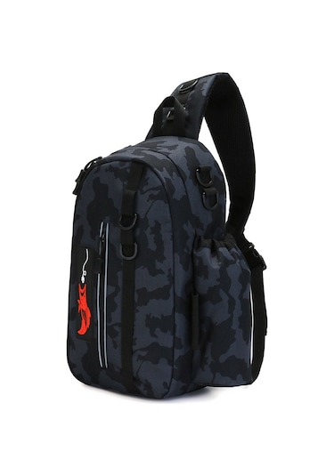 Xindoker Scorpion Camouflage Balıkçılık Çantası - Çok Fonksiyonlu Askılı Çanta, Bot Ve Malzeme Taşıma, 600d Nilon Malzeme