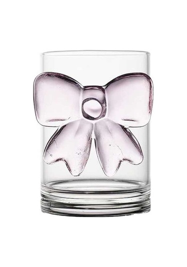 Pazly Pembe Fiyonklu Prenses Cam Yay Barağı - Saydam Ve Şık Aksesuar Saydam