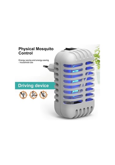 Ulzyvf Mini Ev Sinek Öldürücü Lamba, Elektrikli Sinek Raketi, Sessiz Çalışma Böcek Tuzak Lambası Beyaz Beyaz