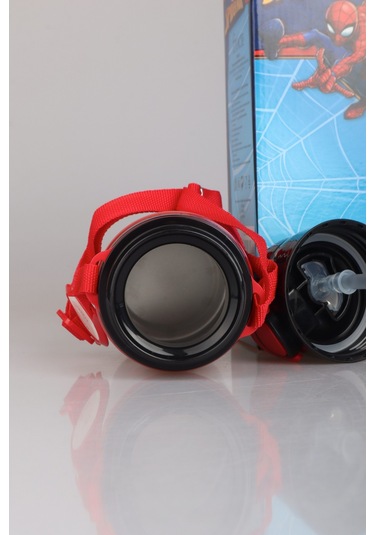 "dekomus Cep Defteri Hediyeli" Yeni Sezon Lisanslı Spıderman 500 Ml Çelik Termos Kırmızı