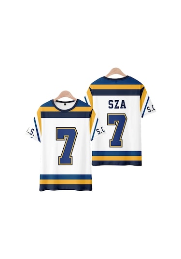 Snapbuy Sza Erkek Kısa Kollu Hip Hop Fitness Tişört - Açık Hava Futbol Sokak Rahatblack1.2 V Black