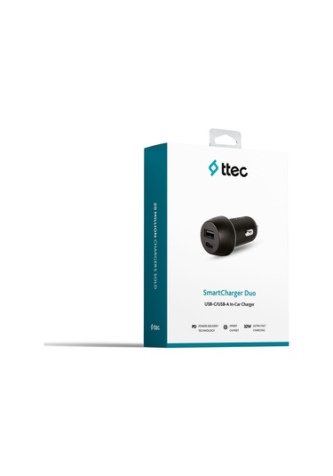 Ttec Smartcharger Duo Usb-C/Usb-A In Car Charger 32W