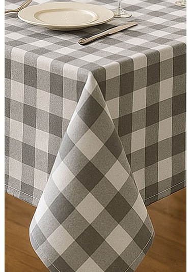 Mira Home Kareli Masa Örtüsü Sofra Bezi 160x220 Cm Rustik