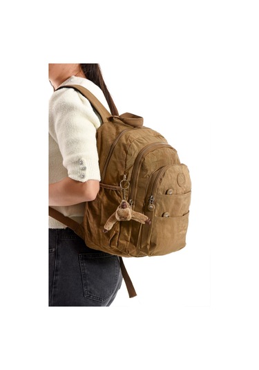 Ultra Hafif Çok Cepli Orta Boy Sırt Çantası Unisex Taba Model: 571-4c Taba