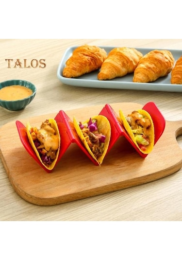 Yeşil Gözleme Standı Dalgalı Geniş Uygulamalar Anti-pas Yeniden Kullanılabilir Bulaşık Makinesi Izgara Güvenli Taco Standı Ev Gereçleri