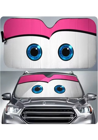 Goldenqian Moda Araba Ön Pencere Siperliği 70x130 Cm Güneşlik Güneş Koruyucu Perde Güneş Şemsiyeleri Reflektör Anti Uv Koruyucu Nazar 11