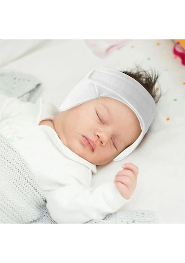 Babyjem Kepçe Kulak Önleyici Uyku Bandı Pudra
